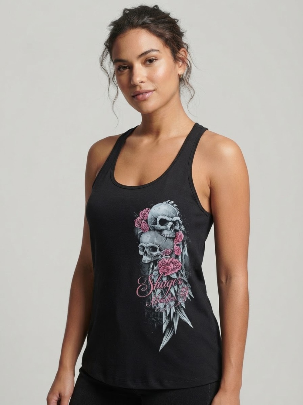 STURGIS 2021 Skull & Rose Graphic Tank Top XL Black NWOT